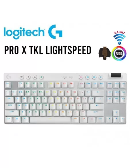 Logitech Teclado Pro x TKL Lightspeed White – US – AMR-403 Wireless