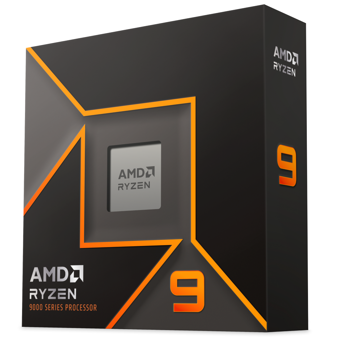 Caja AMD Ryzen 9 9000 Series, imagen oficial de la página Ryzen 9 9950X